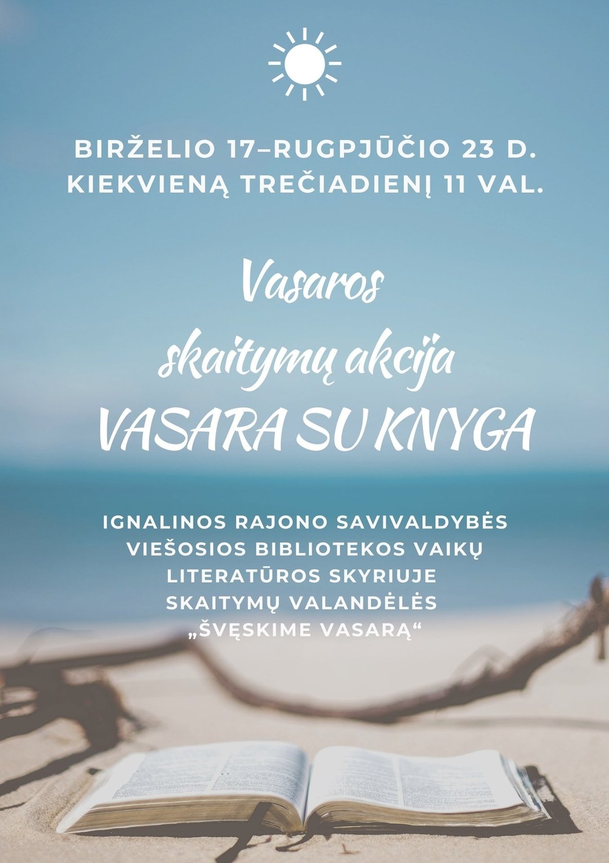 Vasaros skaitymų akcija VASARA SU KNYGA 