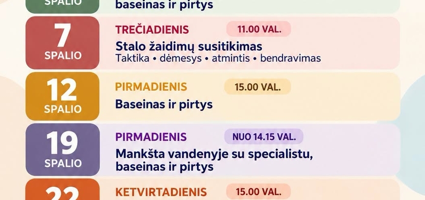 Projekto MIESTELIO BALSAI veiklos spalio mėnesį