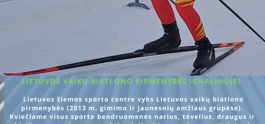 Biatlono varžybos Lietuvos žiemos sporto centre