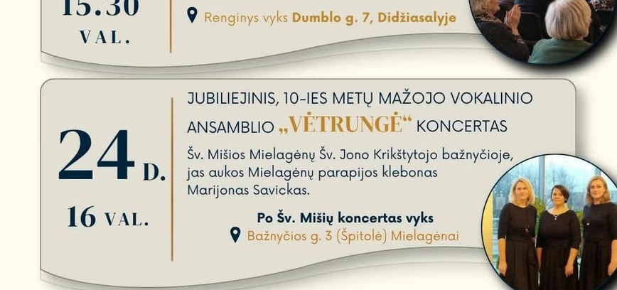 Spalio mėnesio veiklos Didžiasalio krašte