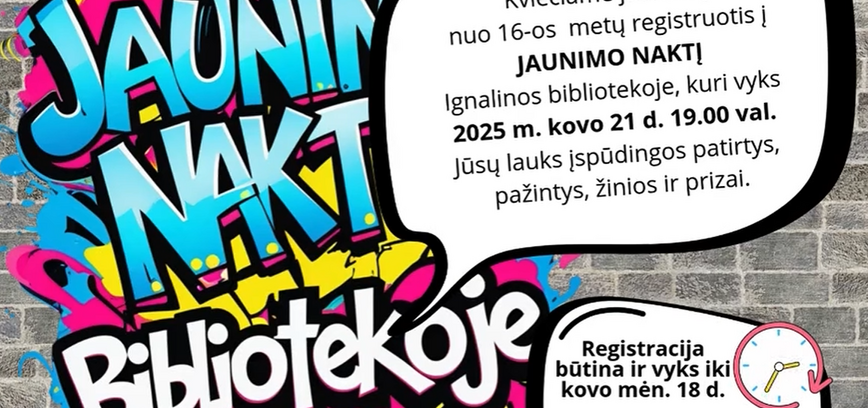 Jaunimo naktis bibliotekoje