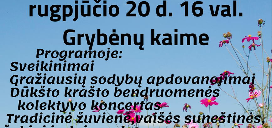 Grybėnuose: Kraštiečių šventė