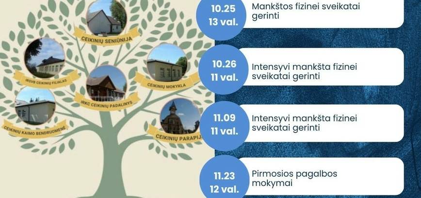 Aktyvios veiklos Ceikiniuose 