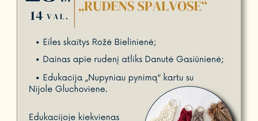 Spalio mėnesio veiklos Kazitiškio krašte