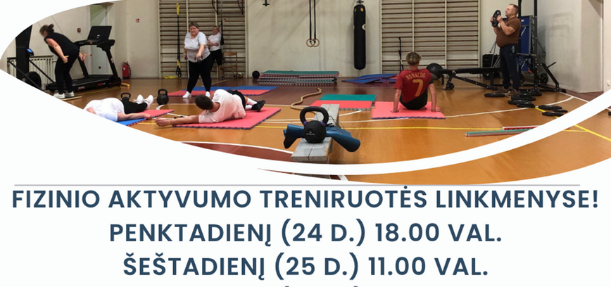 Fizinio aktyvumo treniruotės Linkmenyse spalio 24-26 dienomis