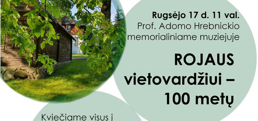 ROJAUS vietovardžiui – 100 metų