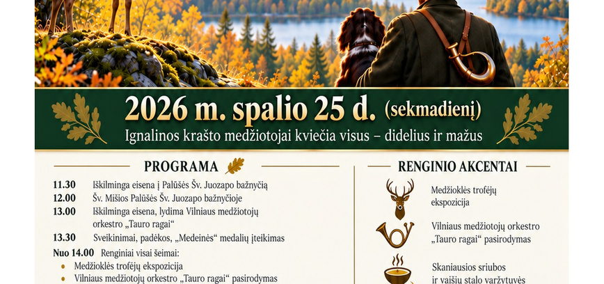 Šv. Huberto diena Palūšėje