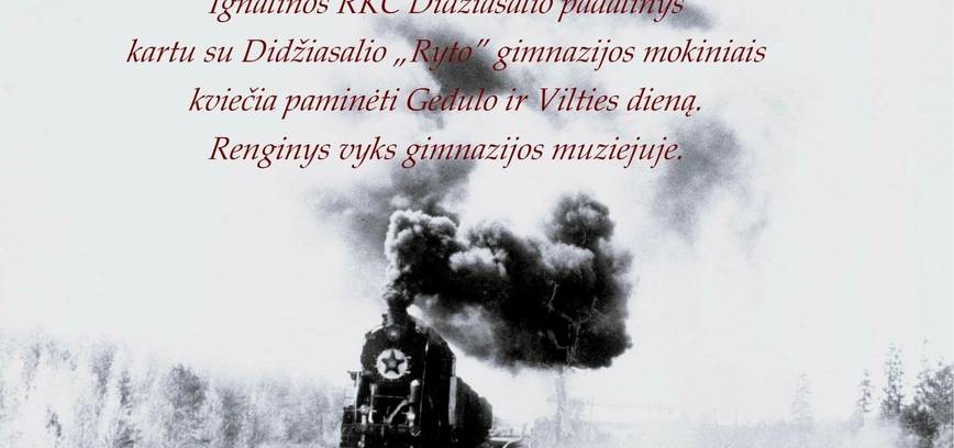 Gedulo ir vilties dienos minėjimas Didžiasalyje