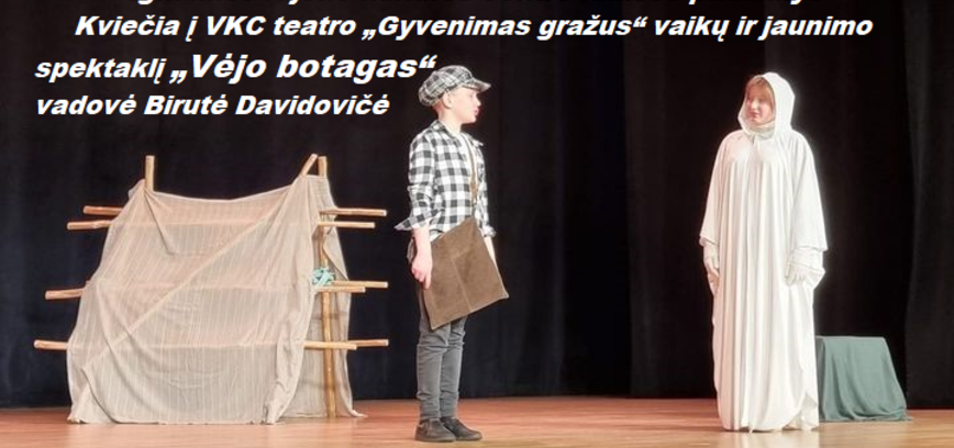 Spektaklis Rimšėje „Vėjo botagas“