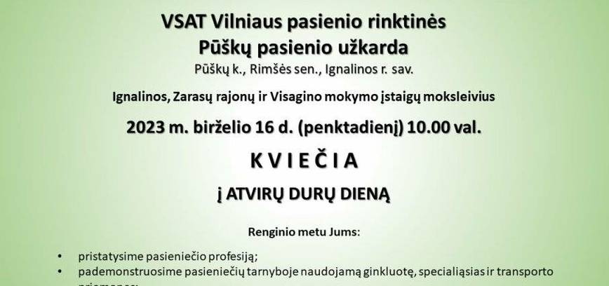 Atvirų durų diena Pūškų pasienio užkardoje