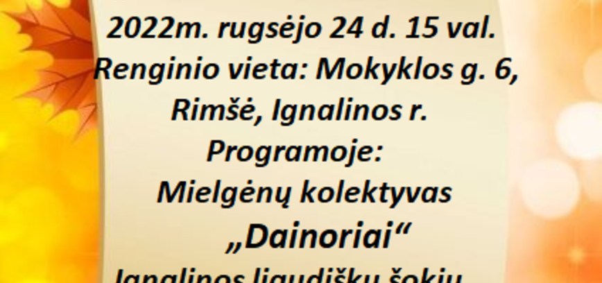 Rimšėje: „Derliaus kraitė“