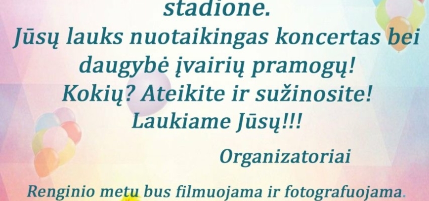 Didžiasalis: renginys Tarptautinei vaikų gynimo dienai „Pasitinkam vasarą“