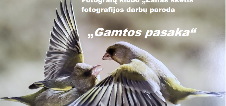 Rimšė: fotografijos darbų paroda „Gamtos pasaka“