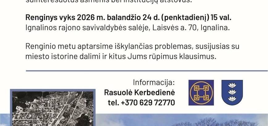 Ignalinos miesto istorinė dalis (U.K. 17120) – problemos ir jų sprendimas