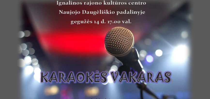 Karaokės vakaras N. Daugėliškyje
