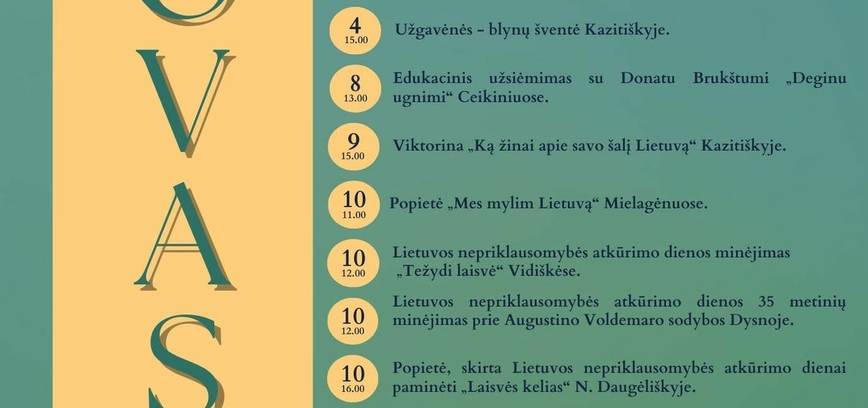 Kovo 11-osios progai  skirtas renginių ciklas Ceikiniuose