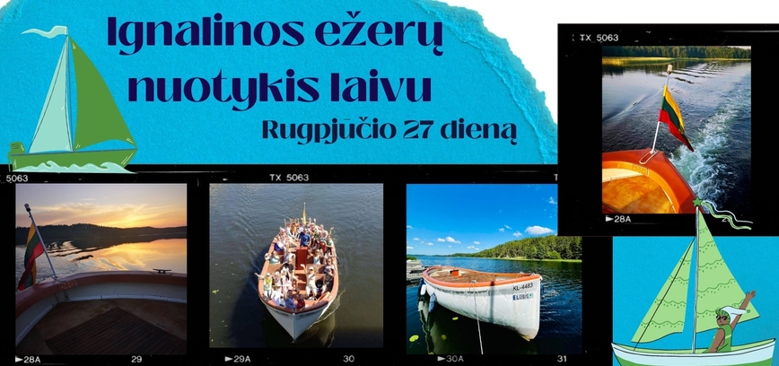 IGNALINOS EŽERŲ NUOTYKIS LAIVU. REGISTRACIJA BAIGĖSI.