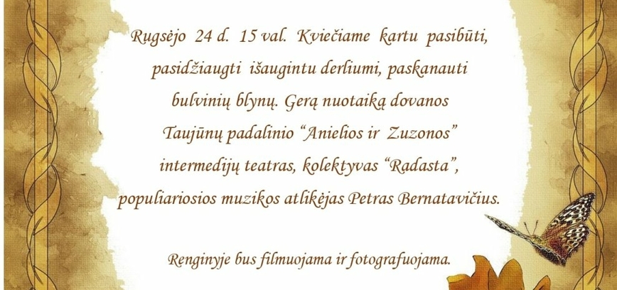 Taujūnuose: Tradicinės Mykolinės
