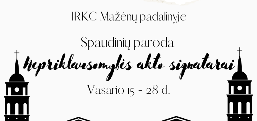 Spaudinių paroda Mažėnuose