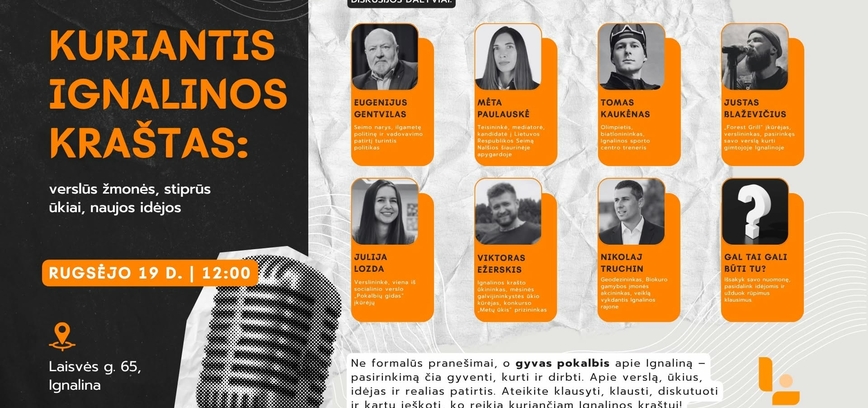 Pokalbis „Kuriantis Ignalinos kraštas“