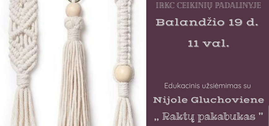 Edukacija „Raktų pakabukas“