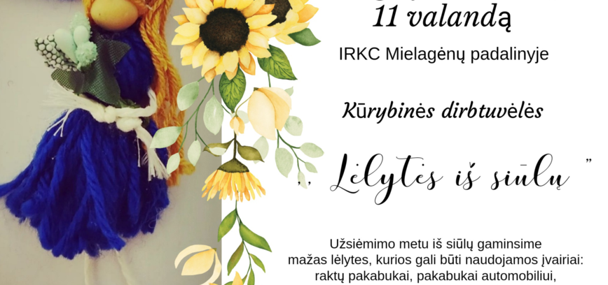 Mėlagėnuose: „Lėlytės iš siūlų“