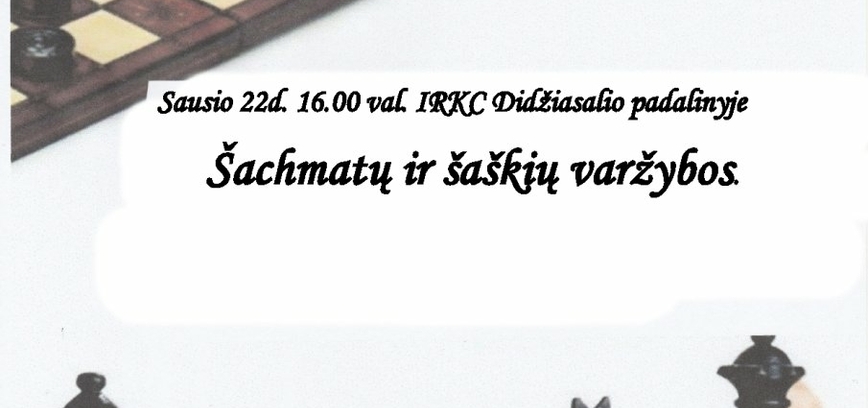 Šaškių ir šachmatų varžybos Didžiasalyje