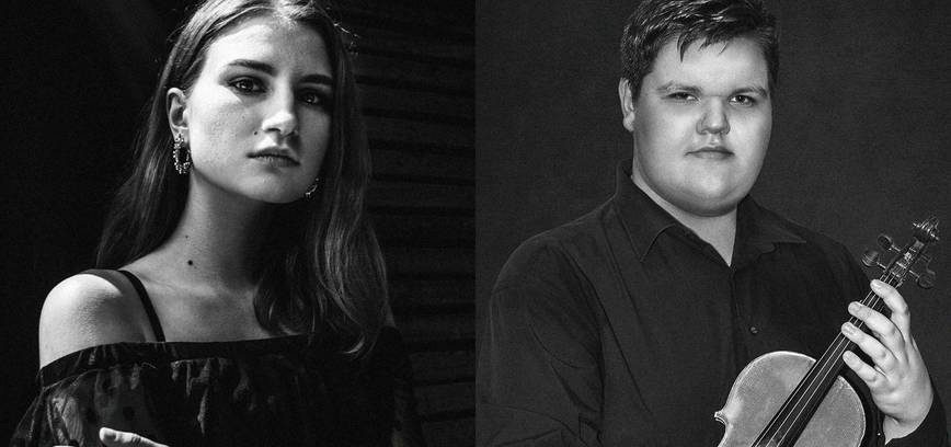 Jaunieji talentai Paliesiuje: Elzė Fedorcovaitė (fortepijonas), Rokas Diržys (smuikas)