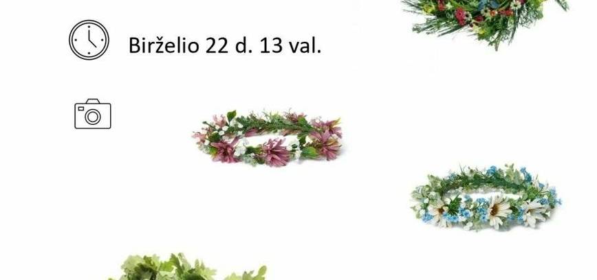 Joninių vainikų pynimo edukacija Taujūnuose
