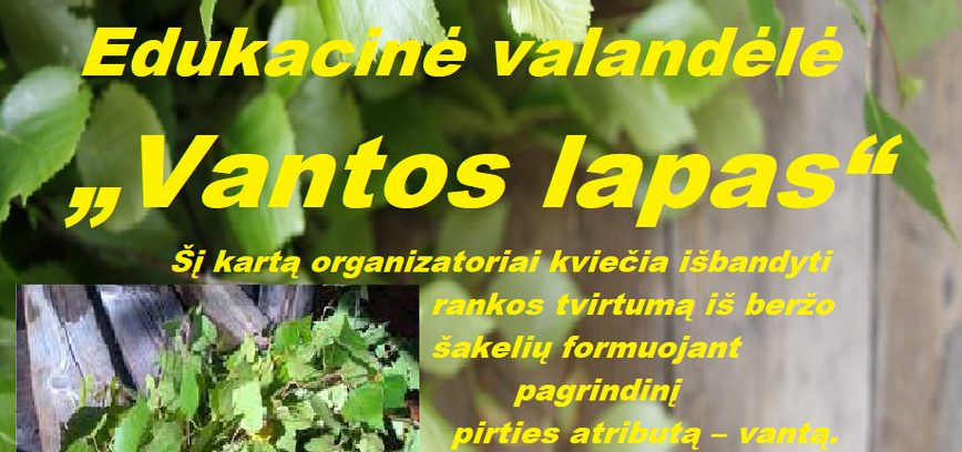 Edukacija „Vantos lapas“ Rimšėje