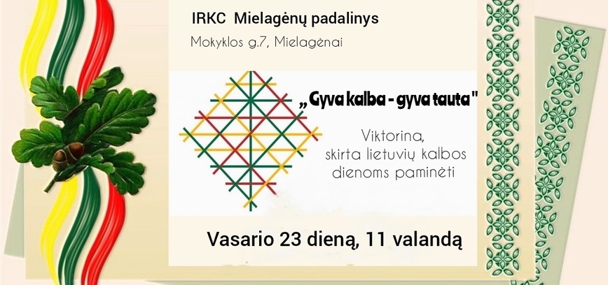 Viktorina „Gyva kalba - gyva tauta“ Mielagėnuose