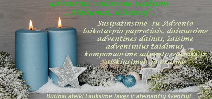 Adventinė vakaronė vaikams Didžiasalyje “Aleliumai, leliumoj“