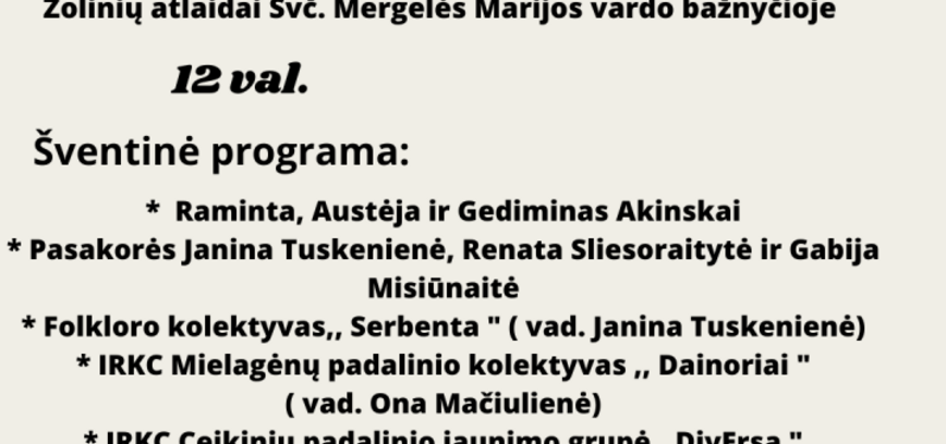 Tradicinis Žolinių renginys Ceikiniuose „Ceikinskų žolinių šlamesy...“