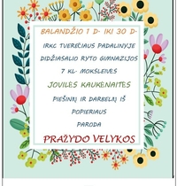 Paroda "Pražydo Velykos" Tverečiuje