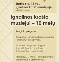 Renginys „Ignalinos krašto muziejui – 10 metų“