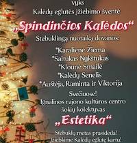 Kalėdų eglutės įžiebimo šventė Vidiškėse "Spindinčios Kalėdos"