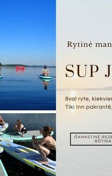 SUP joga - rytinė mankšta ant irklenčių