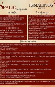 Kultūriniai renginiai Ignalinos rajone