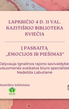 Paskaita "Emocijos ir piešimas"