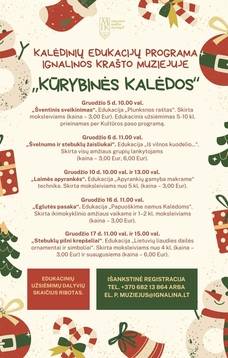 Kalėdinės edukacijos Ignalinos krašto muziejuje