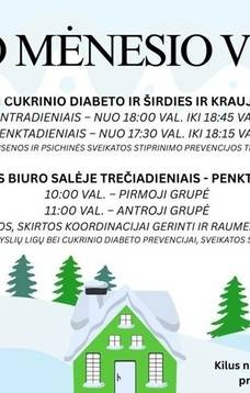 Mankštos biuro salėje trečiadieniais – penktadieniais