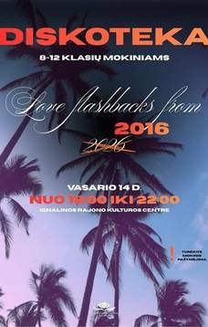 Diskoteka 8–12 klasių mokiniams
