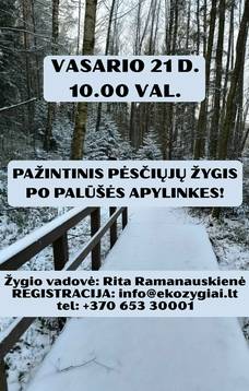 Pėsčiųjų žygis po Palūšės apylinkes