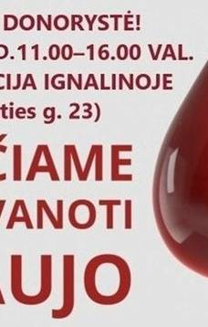 Kviečiame padovanoti kraujo