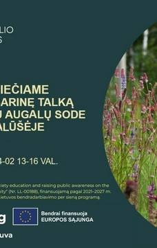 Pavasarinė talka istorinių augalų sode Palūšėje