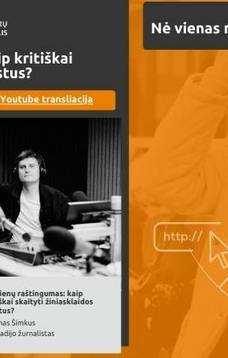 Projekto „Nė vienas nėra pamirštas“ nuotolinė paskaita