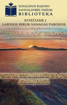 Larysos Biruk-Vanagas parodos „Akimirkos erdvė“ pristatymas