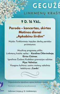 Paroda-koncertas, skirtas Motinos dienai „Apkabinu širdim“