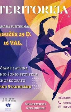 Šiuolaikinio šokio stovykla su choreografu Marijanu Staniulėnu