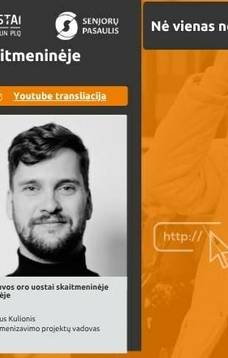 Projekto „Nė vienas nėra pamirštas“ nuotolinė paskaita